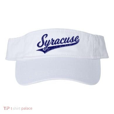 Syracuse New York Varsity Script Classic Sports Jersey Style Visor