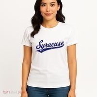 Syracuse New York Varsity Script Classic Sports Jersey Style Women's T-Shirt thumb 4