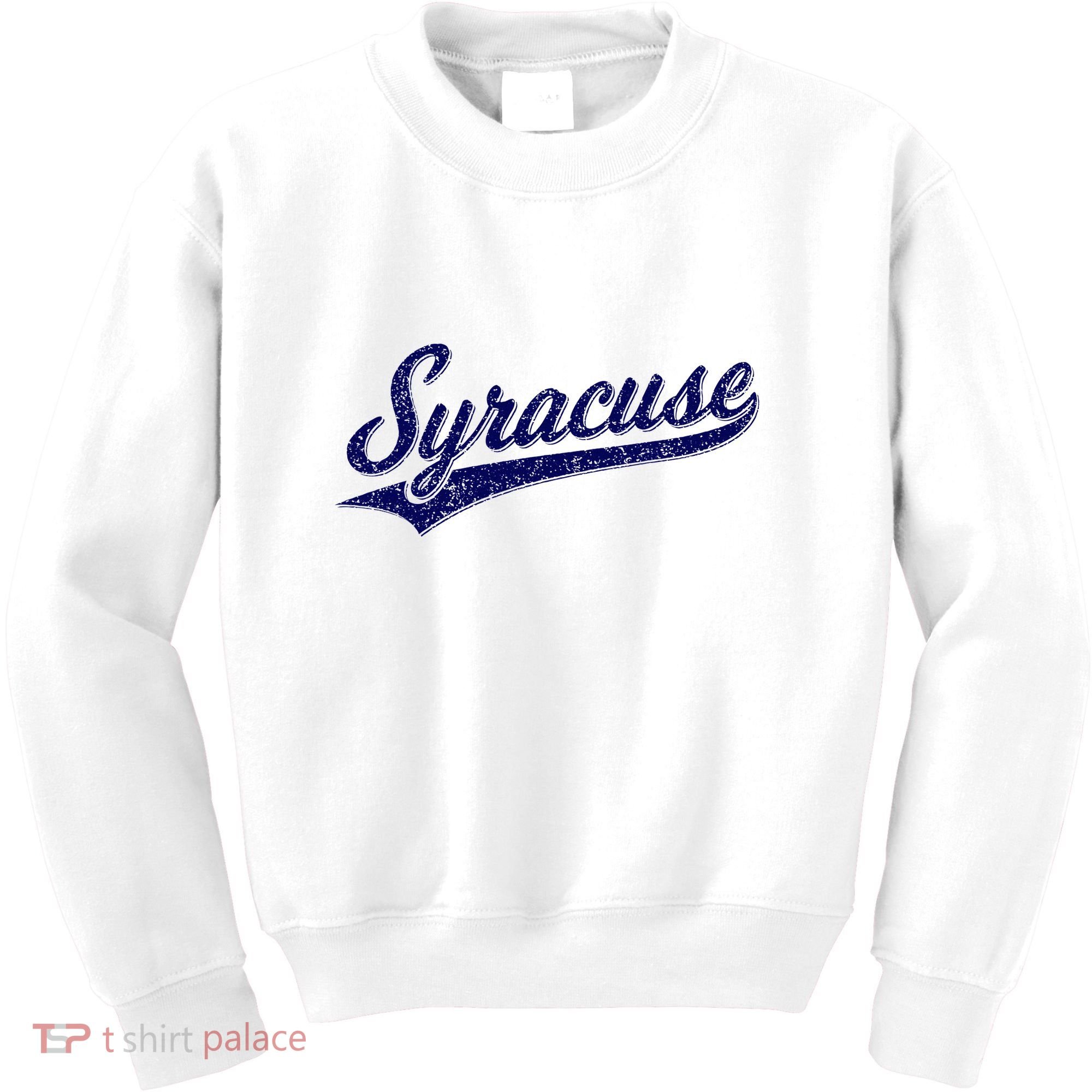 Syracuse New York Varsity Script Classic Sports Jersey Style Kids Sweatshirt
