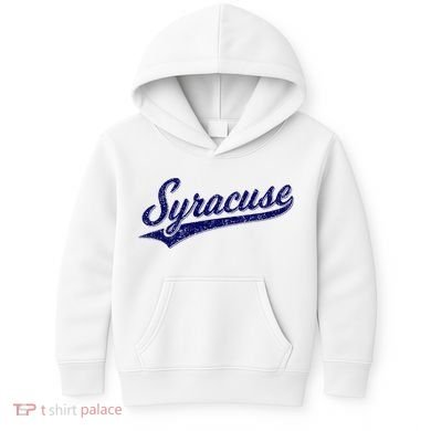Syracuse New York Varsity Script Classic Sports Jersey Style Kids Hoodie