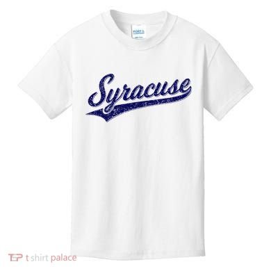 Syracuse New York Varsity Script Classic Sports Jersey Style Kids T-Shirt