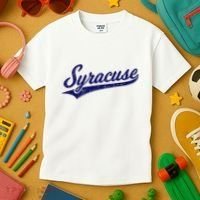 Syracuse New York Varsity Script Classic Sports Jersey Style Kids T-Shirt thumb 3