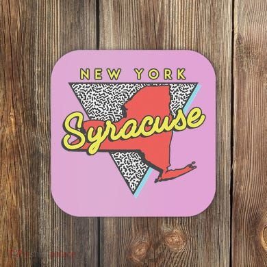 Syracuse New York Vintage Triangle Coaster