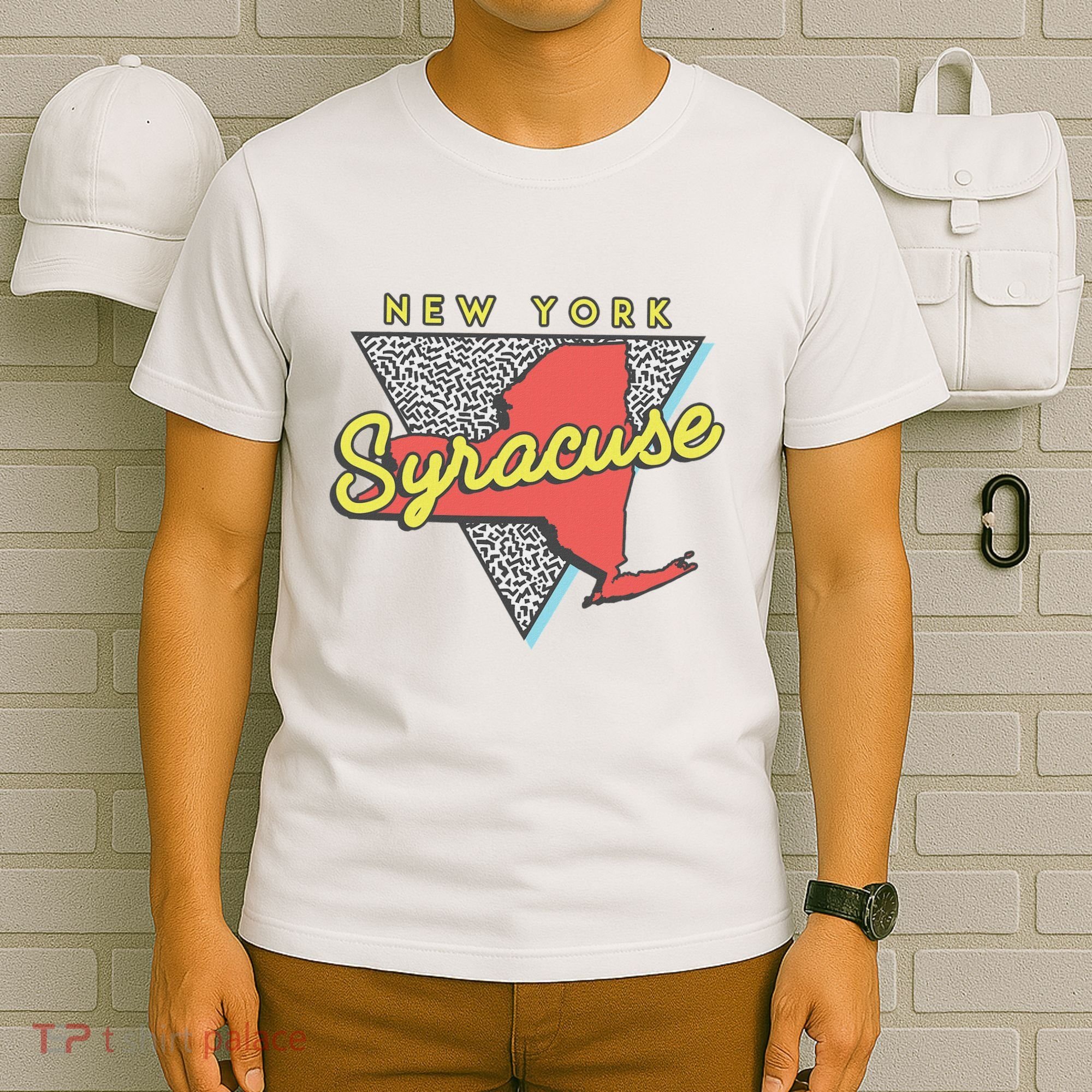 Syracuse New York Vintage Triangle T-Shirt