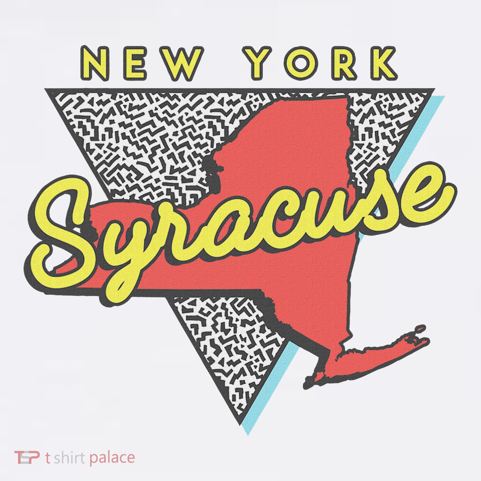 Syracuse New York Vintage Triangle T-Shirt