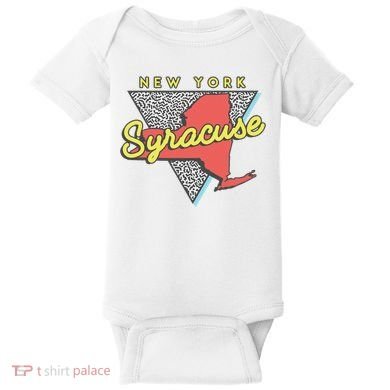 Syracuse New York Vintage Triangle Baby Bodysuit