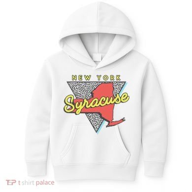 Syracuse New York Vintage Triangle Kids Hoodie