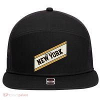 Syracuse New York Varsity Logo 7 Panel Mesh Trucker Snapback Hat thumb 0