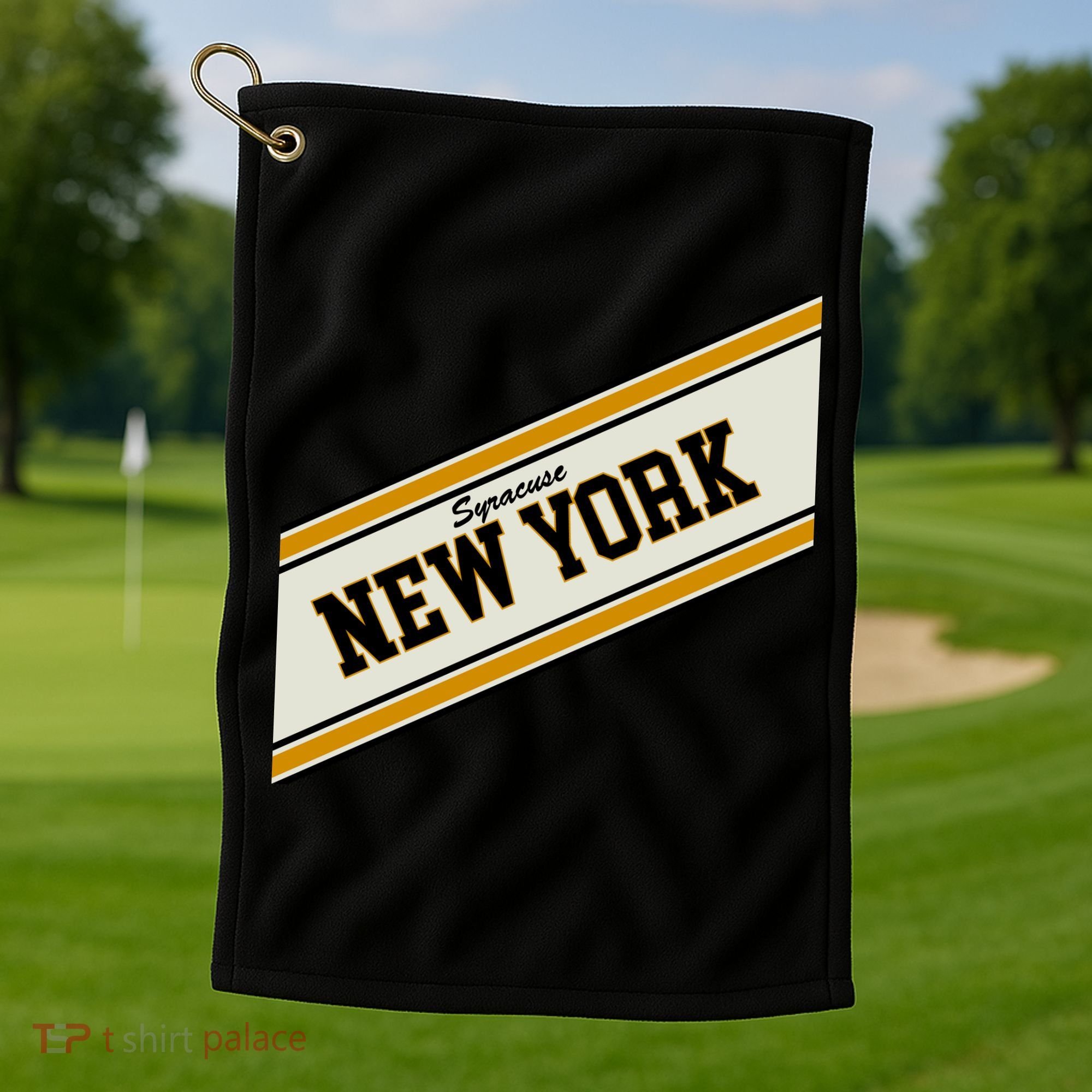 Syracuse New York Varsity Logo Golf Towel
