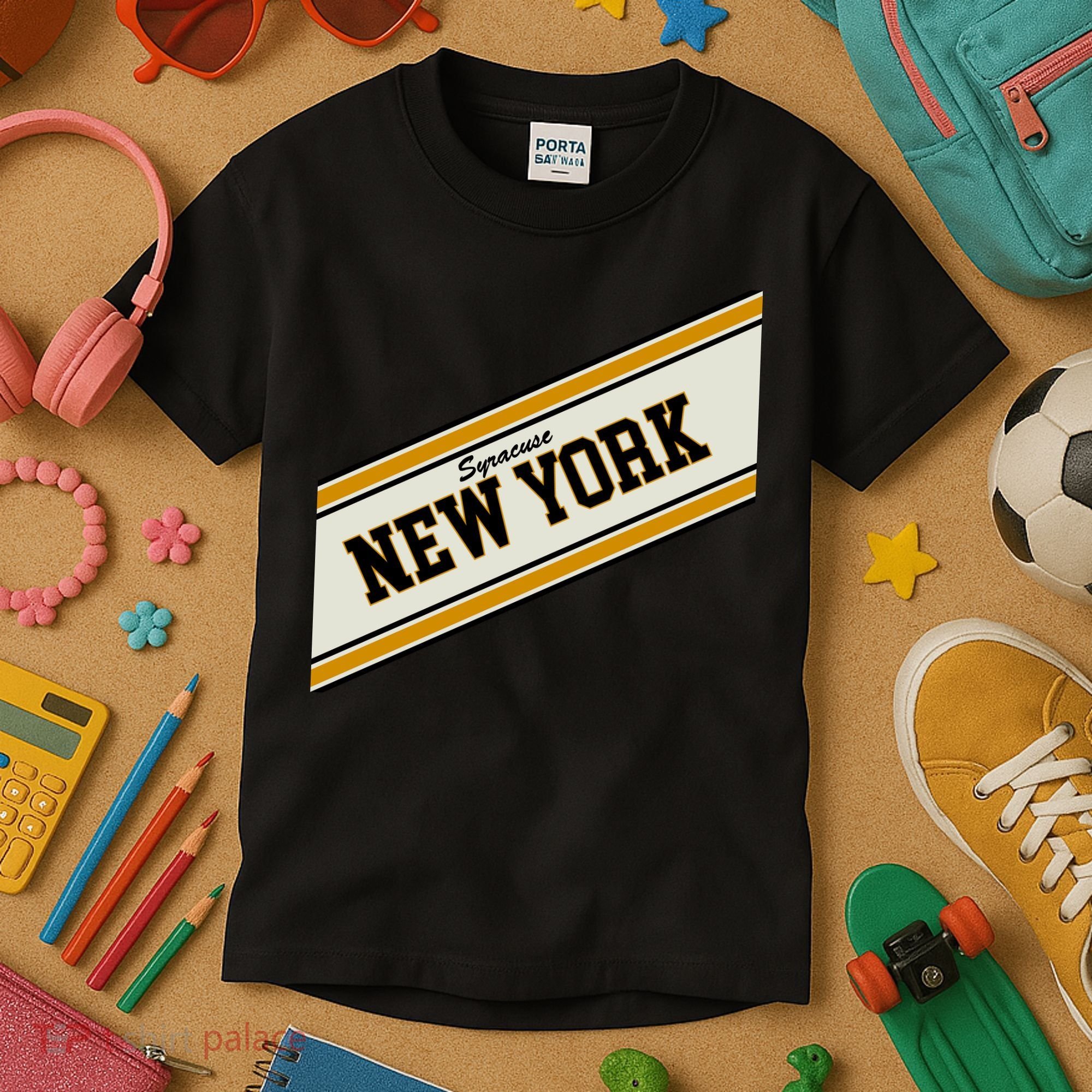 Syracuse New York Varsity Logo Kids T-Shirt