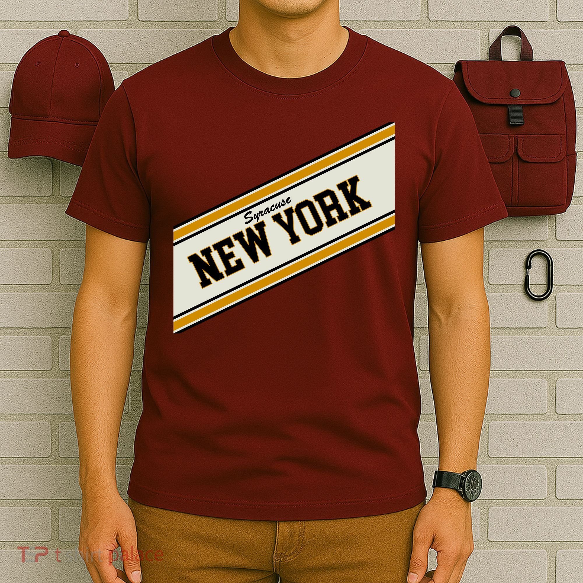 Syracuse New York Varsity Logo T-Shirt