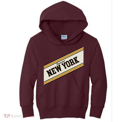Syracuse New York Varsity Logo Kids Hoodie