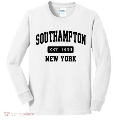 Sothhampton New York Est. 1940 Kids Long Sleeve Shirt