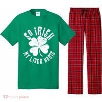 So Irish My Liver Hurts St. Patrick's Day Pajama Set thumb 0