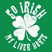 So Irish My Liver Hurts St. Patrick's Day Ornament thumb 1