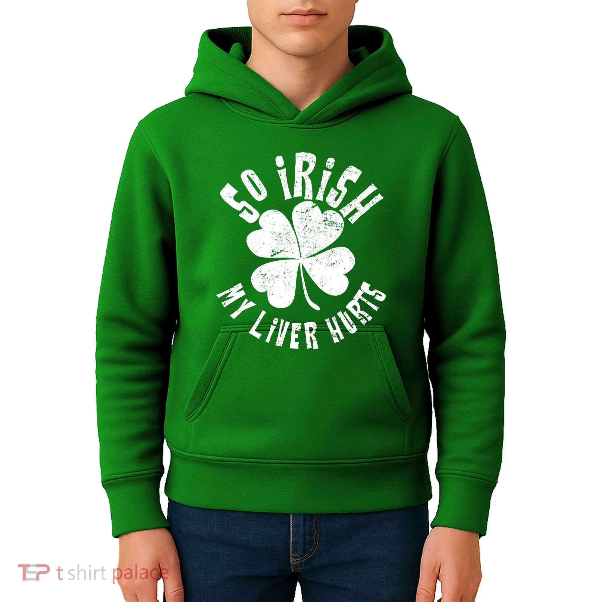 So Irish My Liver Hurts St. Patrick's Day Kids Hoodie