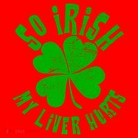 So Irish My Liver Hurts St. Patrick's Day Santa Hat thumb 1