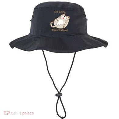 So Lazy Can't Move Funny Fat Cat Bucket Hat