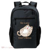 So Lazy Can't Move Funny Fat Cat Backpack thumb 0