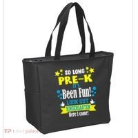 So Long Pre-K It's Been Fun Here I Come Kindergarten Tote Bag thumb 2