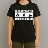 So Ready For The Weekend Camping Beer T-Shirt thumb 4