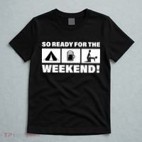 So Ready For The Weekend Camping Beer T-Shirt thumb 5