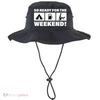 So Ready For The Weekend Camping Beer Bucket Hat thumb 0
