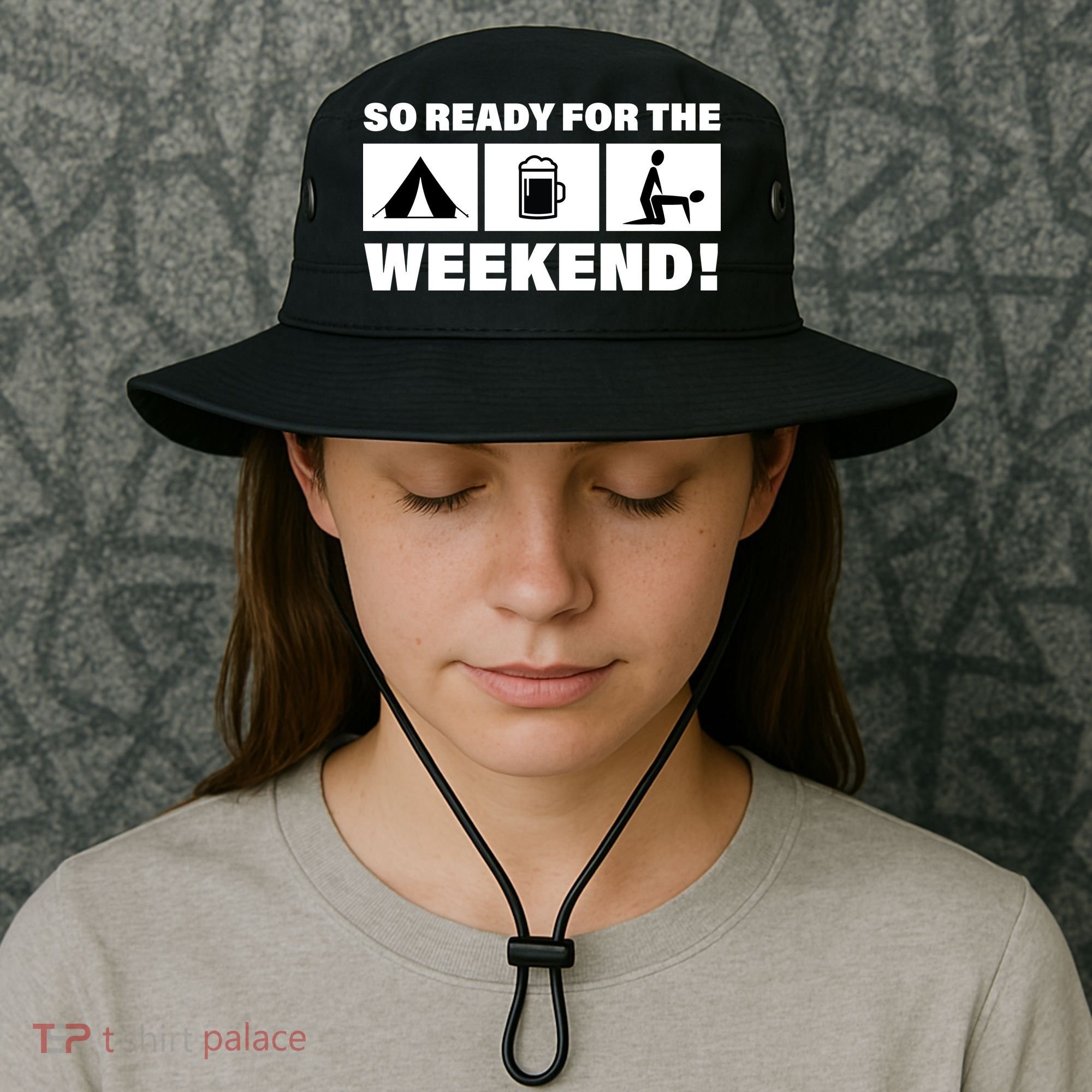 So Ready For The Weekend Camping Beer Bucket Hat