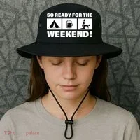 So Ready For The Weekend Camping Beer Bucket Hat thumb 3