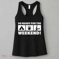 So Ready For The Weekend Camping Beer Women's Tank Top thumb 3