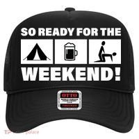So Ready For The Weekend Camping Beer Hat thumb 0