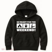 So Ready For The Weekend Camping Beer Kids Hoodie thumb 0