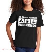 So Ready For The Weekend Camping Beer Kids T-Shirt thumb 2