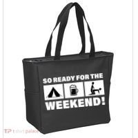 So Ready For The Weekend Camping Beer Tote Bag thumb 2