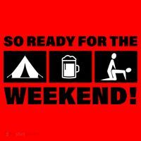 So Ready For The Weekend Camping Beer Santa Hat thumb 1