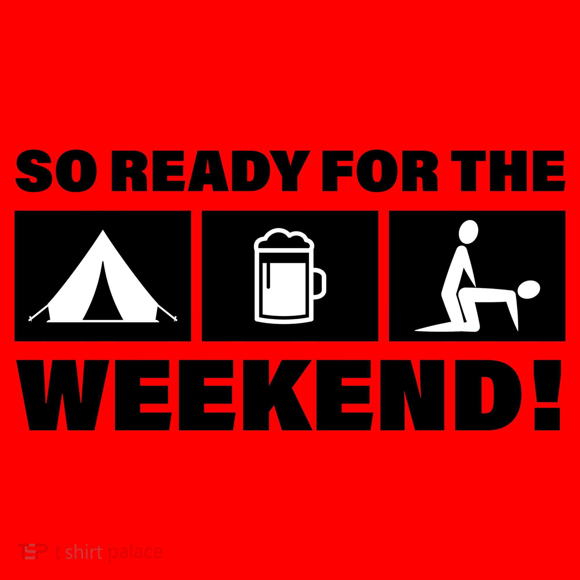 So Ready For The Weekend Camping Beer Santa Hat