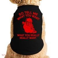 So Tell Me What You Really Want Santa Claus Doggie Tank thumb 0