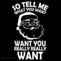So Tell Me What You Want Funny Santa` Women's Hoodie thumb 2