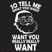 So Tell Me What You Want Funny Santa` Golf Towel thumb 3