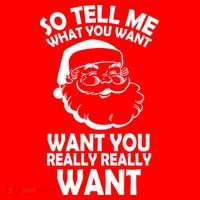 So Tell Me What You Want Funny Santa` Women's Tank Top thumb 5