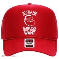 So Tell Me What You Want Funny Santa` Hat thumb 0