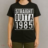 Straight Outta 1985 Year Of Birth Birthday T-Shirt thumb 4
