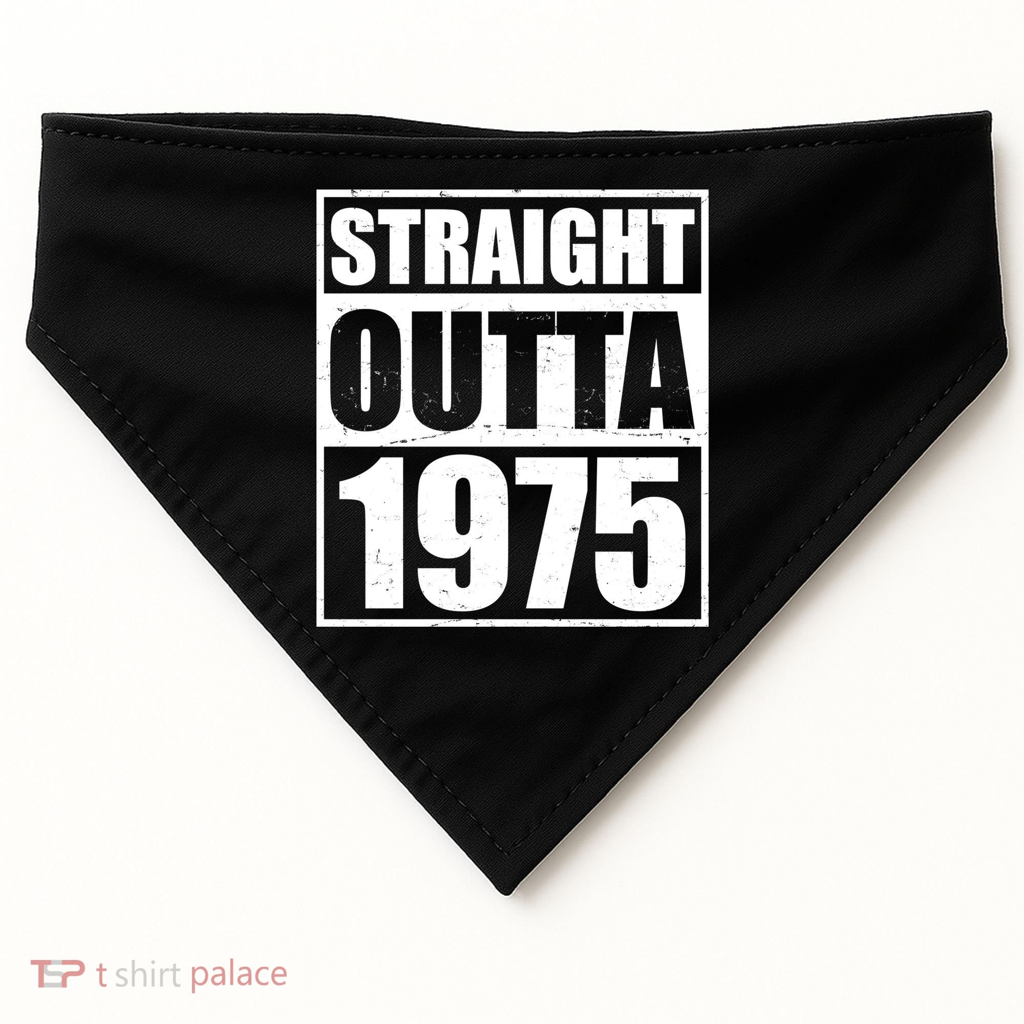 Straight Outta 1975 50th Birthday USA-Made Doggie Bandana