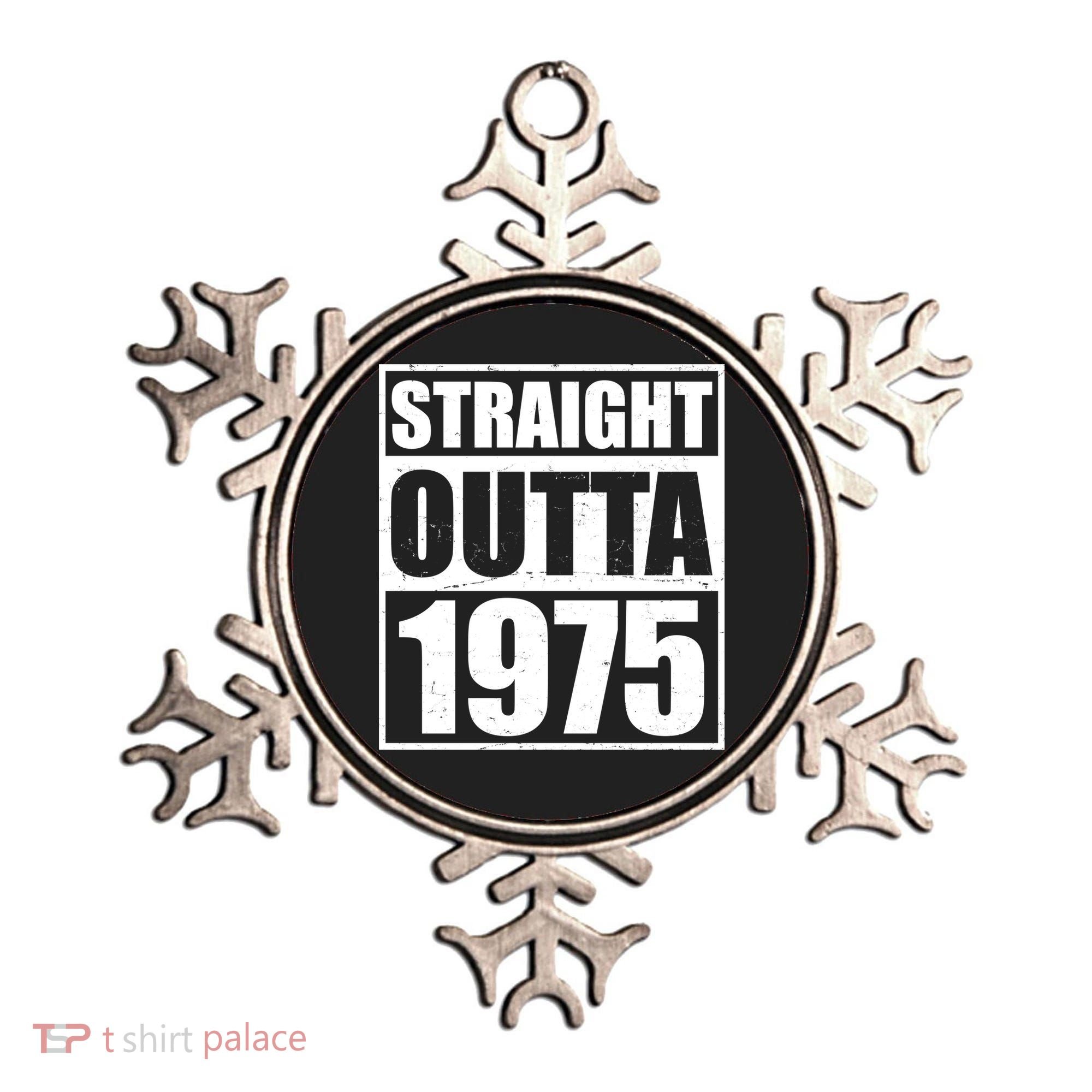 Straight Outta 1975 50th Birthday Ornament