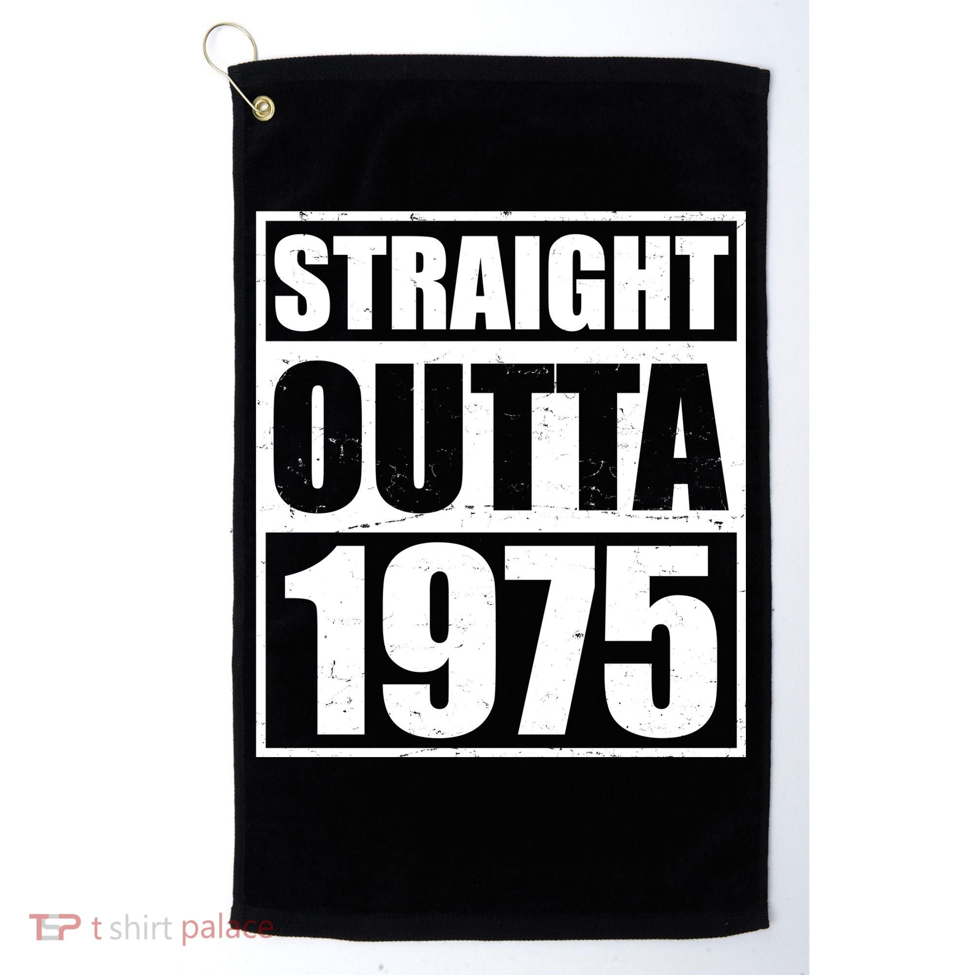 Straight Outta 1975 50th Birthday Golf Towel