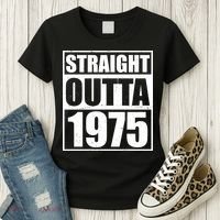Straight Outta 1975 50th Birthday Women's T-Shirt thumb 3