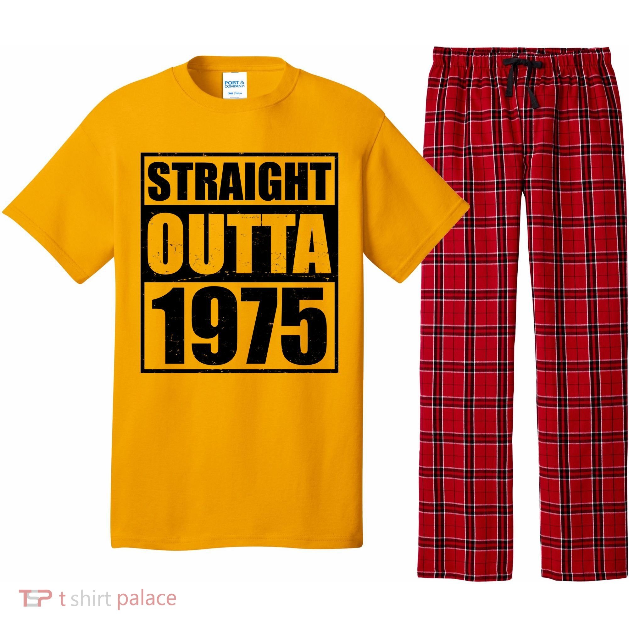Straight Outta 1975 50th Birthday Pajama Set