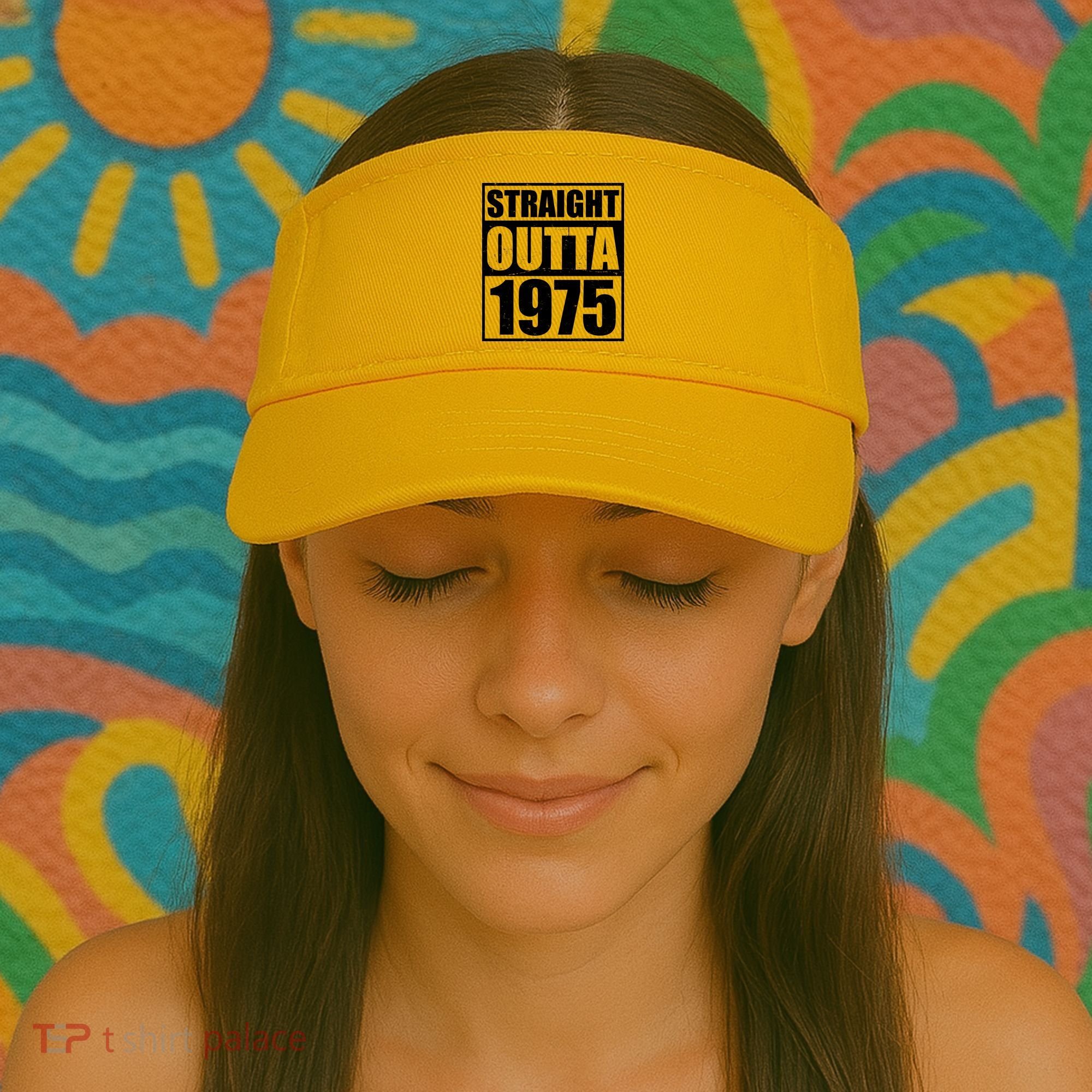 Straight Outta 1975 50th Birthday Visor