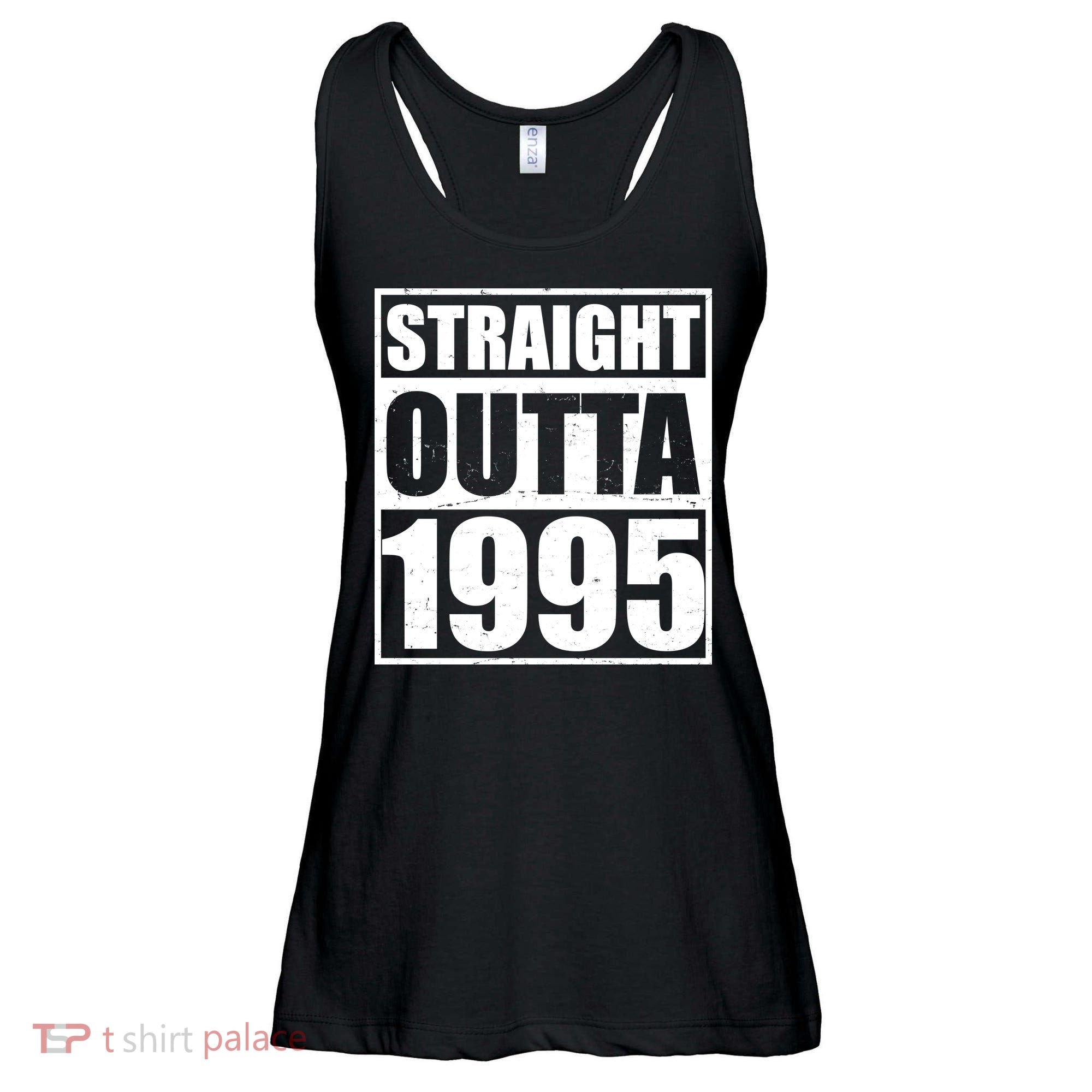 Straight Outta 1995 30th Birthday Ladies Essential Flowy Tank