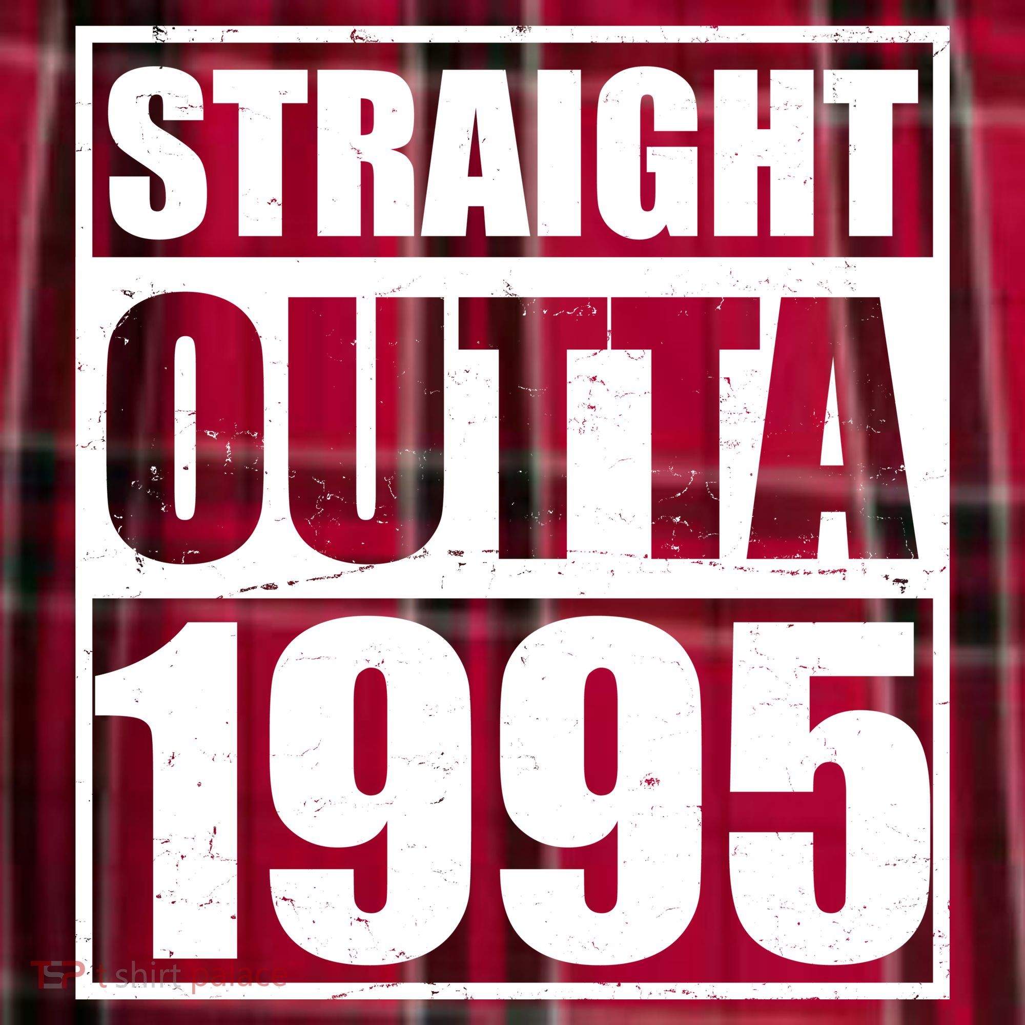Straight Outta 1995 30th Birthday Men's Flannel Plaid Pajama Pants